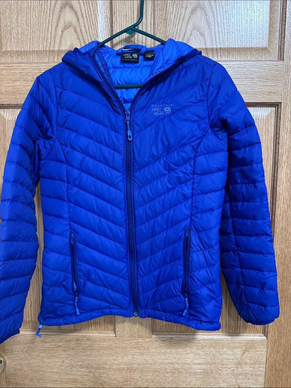 Mountain Hardwear Hooded Puffer Jacket - Cobalt Blue